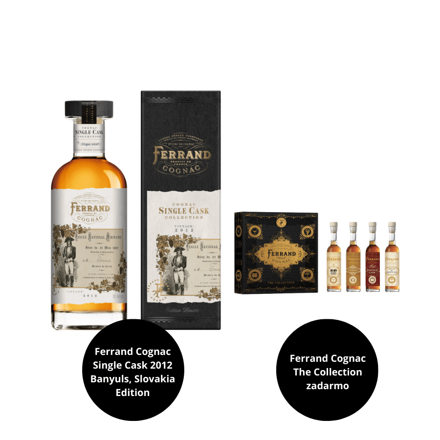 Ferrand Cognac Single Cask 2012 Banyuls, Slovakia Edition, GIFT + Ferrand Cognac The Collection Box Ferrand Cognac Single Cask 2012 Banyuls, Slovakia Edition, GIFT + Ferrand Cognac The Collection Box