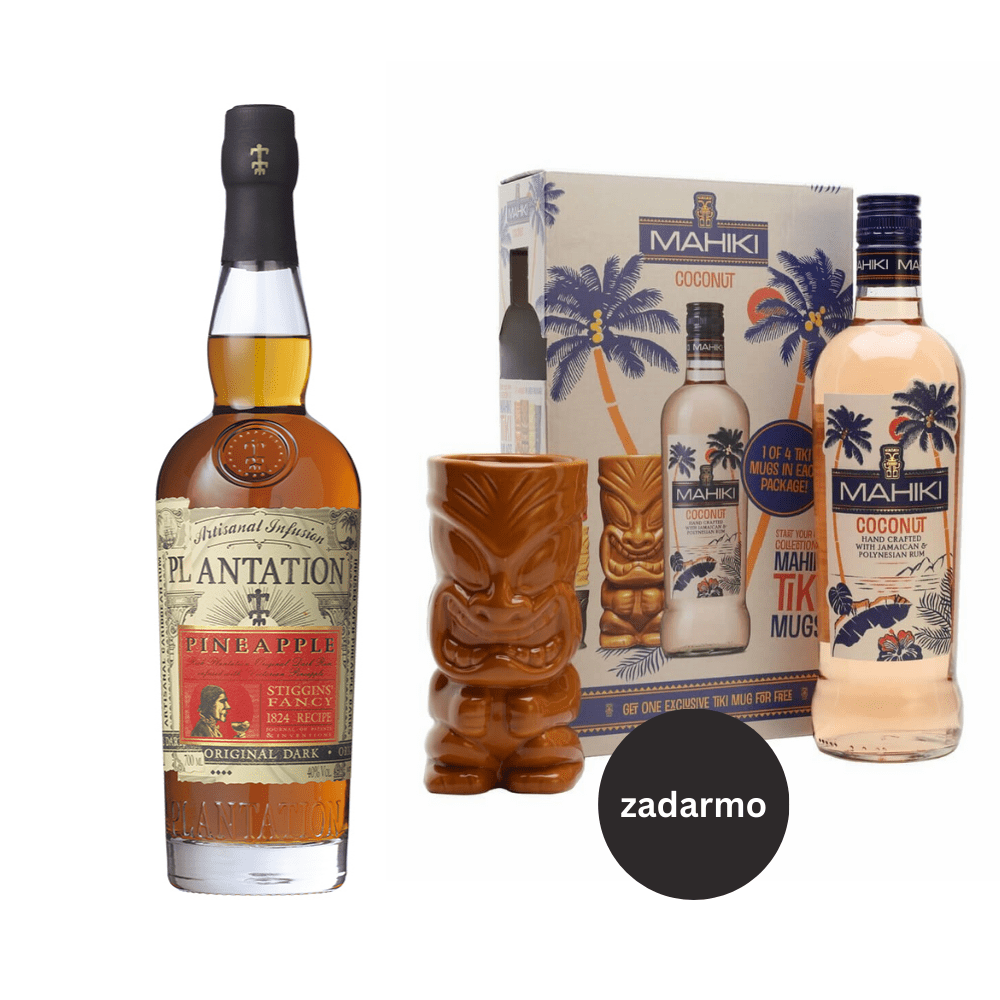 Plantation Pineapple + Mahiki Coconut Tiki Mug Set zadarmo