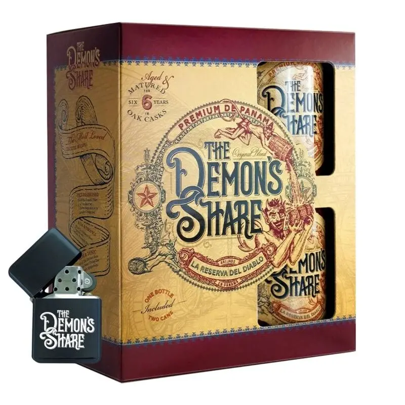 The Demon's Share Rum Set, GIFT + Zapaľovač ZADARMO