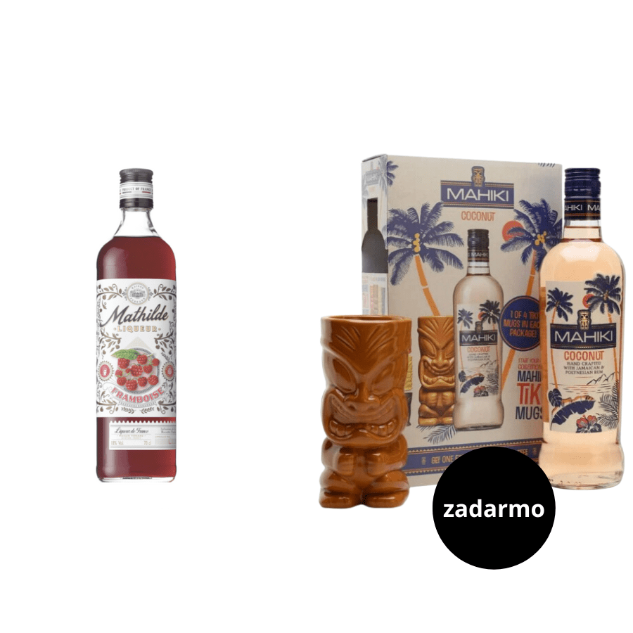 Mathilde Liqueur Framboise + Mahiki Coconut Tiki Mug Set zadarmo
