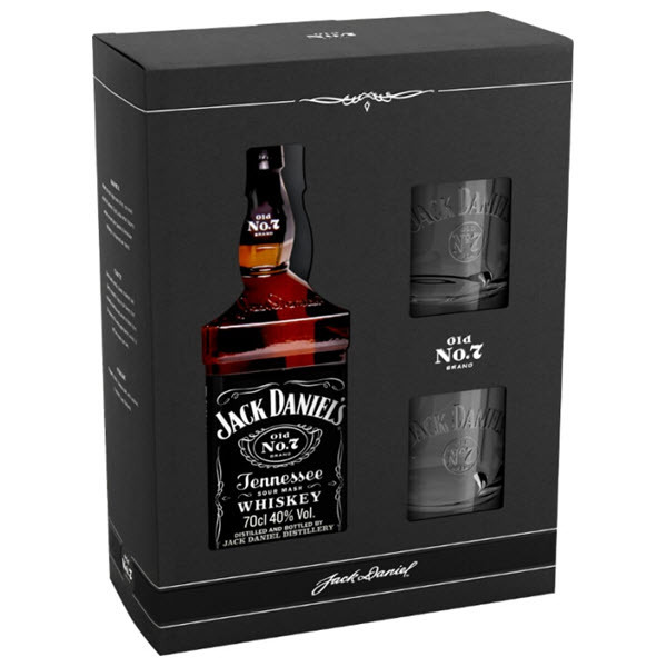 Jack Daniel's + 2 poháre, GIFT
