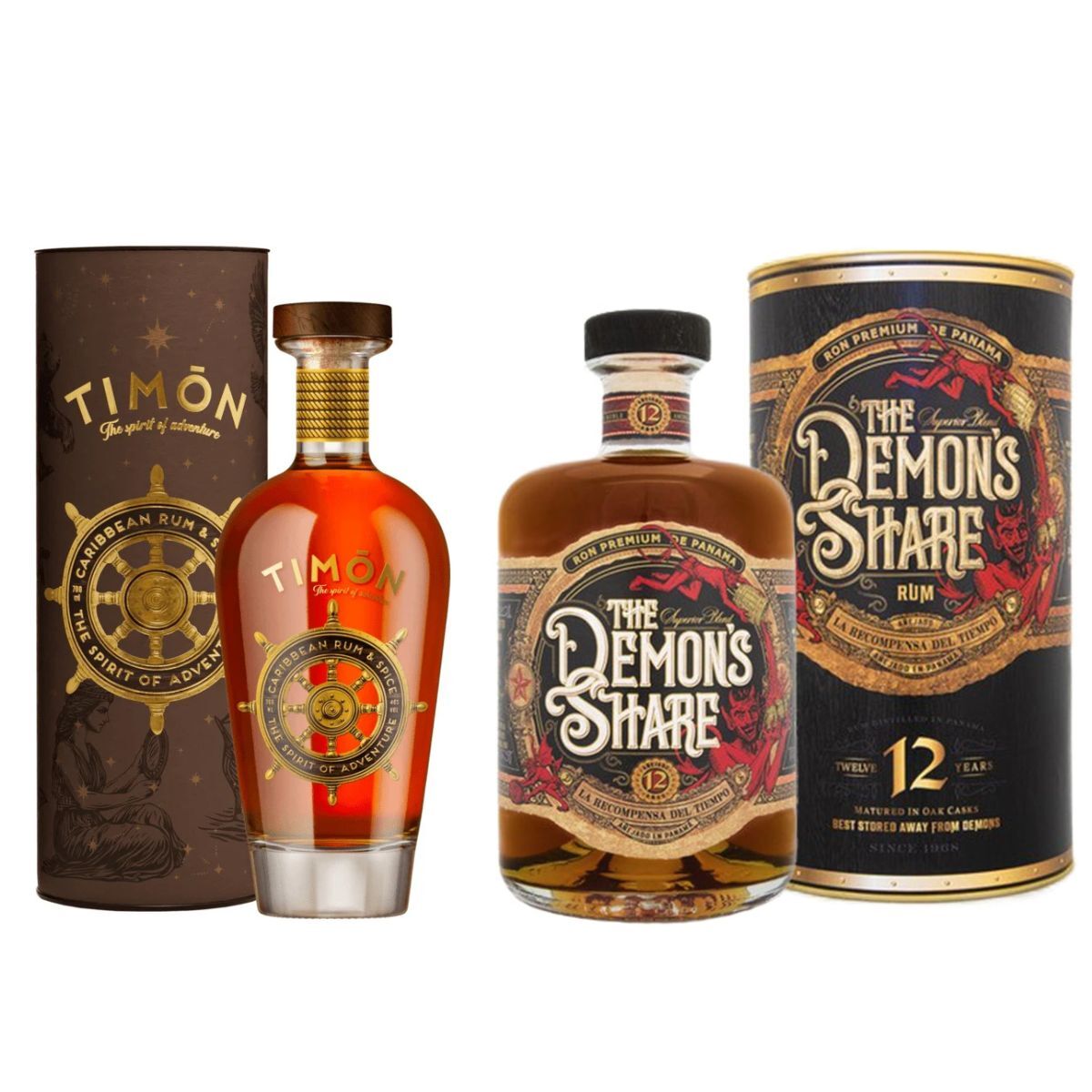 Timon The Spirit Of Adventure + The Demon's Share Rum 12 Y.O., GIFT