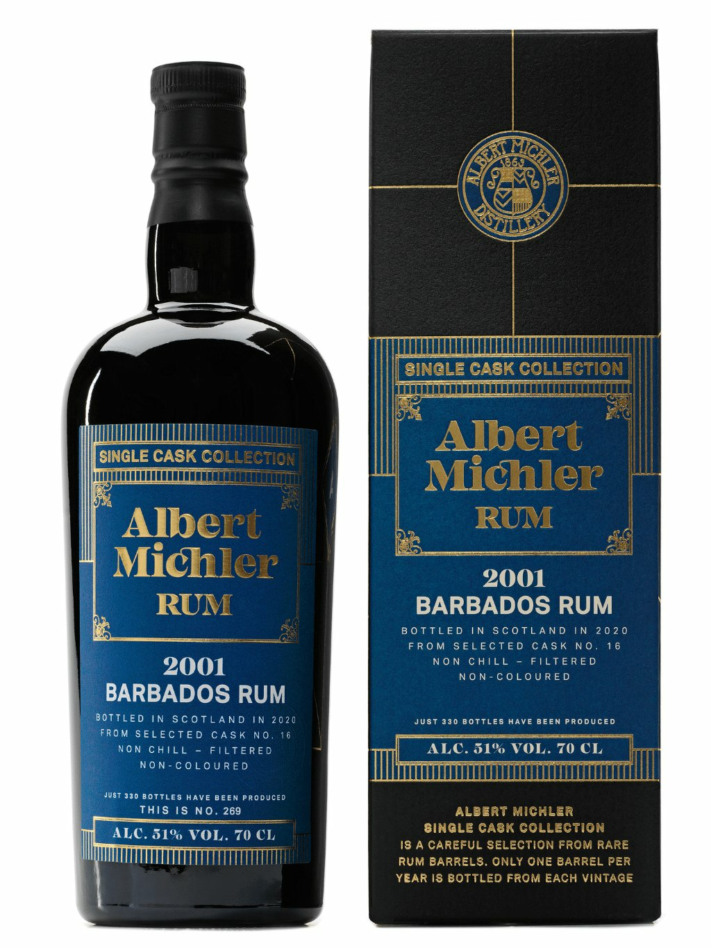 Albert Michler Single Cask Barbados 2001, GIFT
