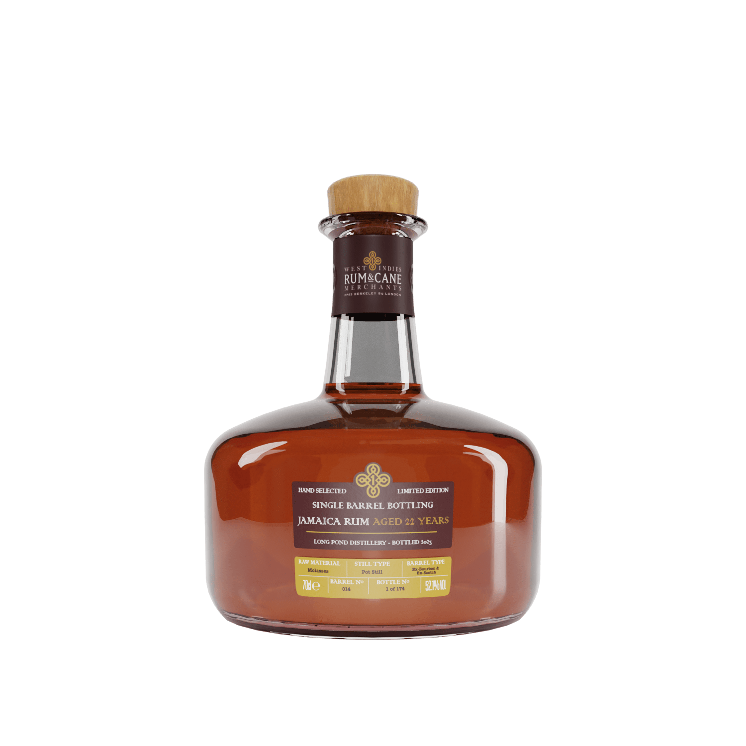 Rum & Cane Jamaica Long Pond 22 Y.O. Single Barrel, GIFT