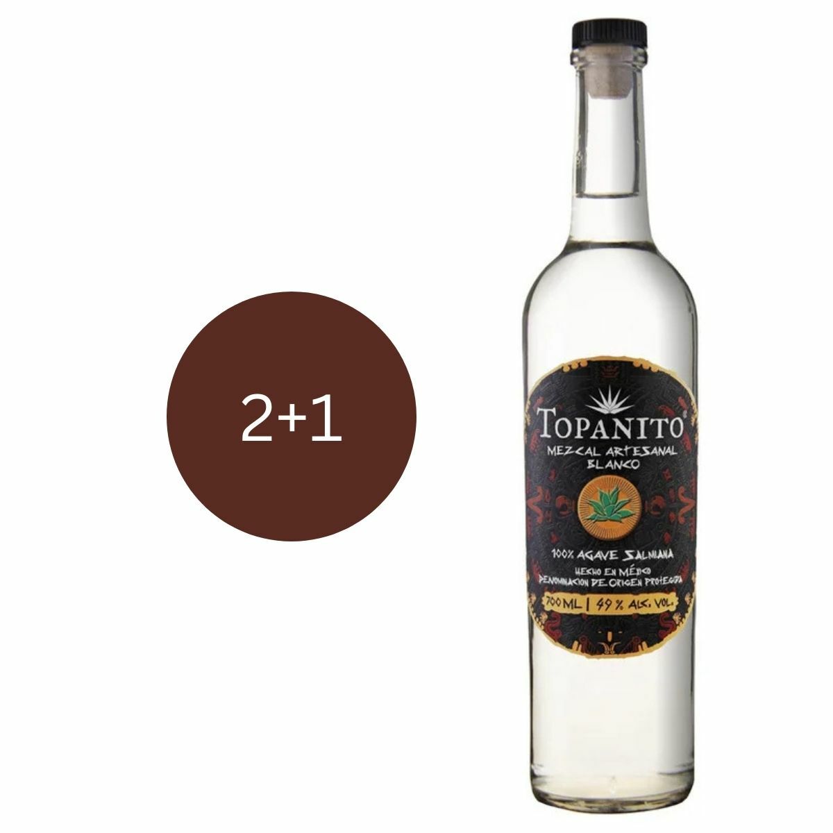 2 + 1 | Topanito Mezcal Artesanal 100% Salmiana