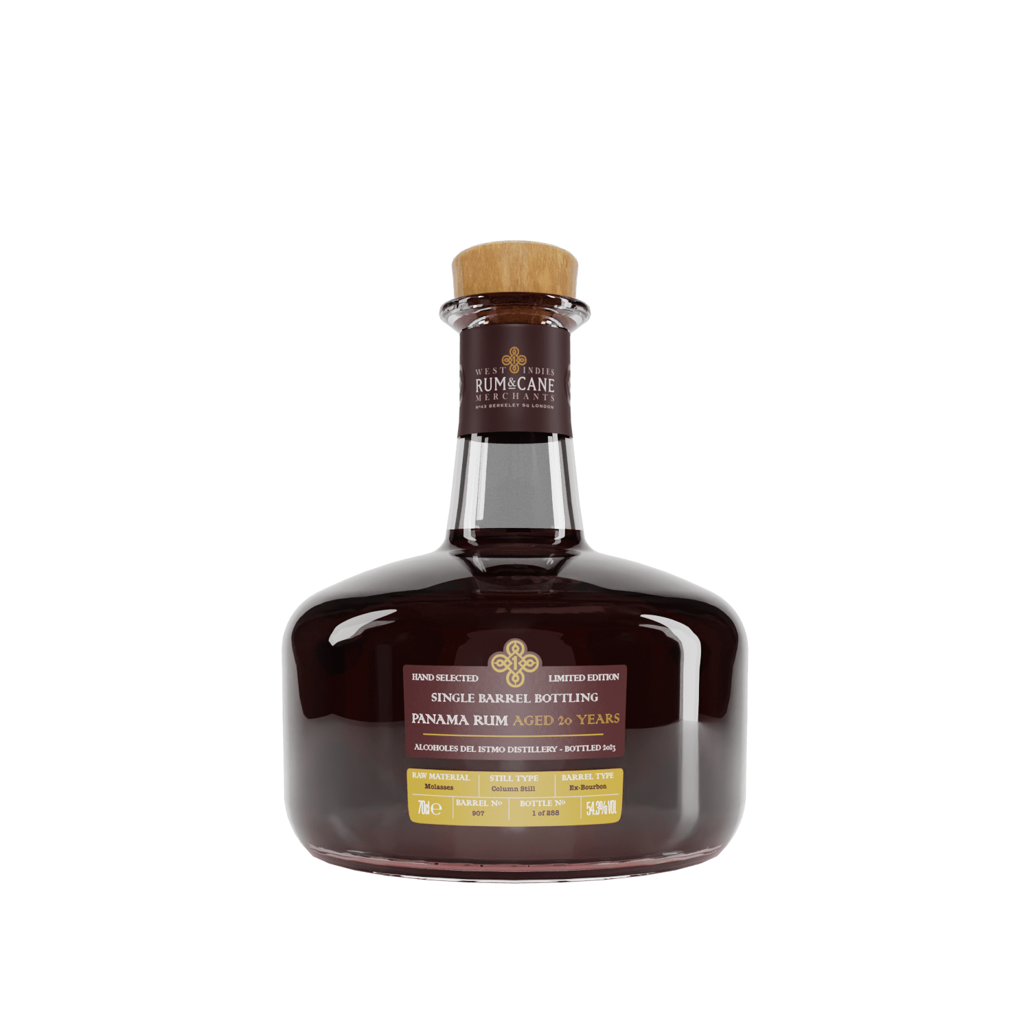 Rum & Cane Panama 20 Y.O. Single Barrel, GIFT