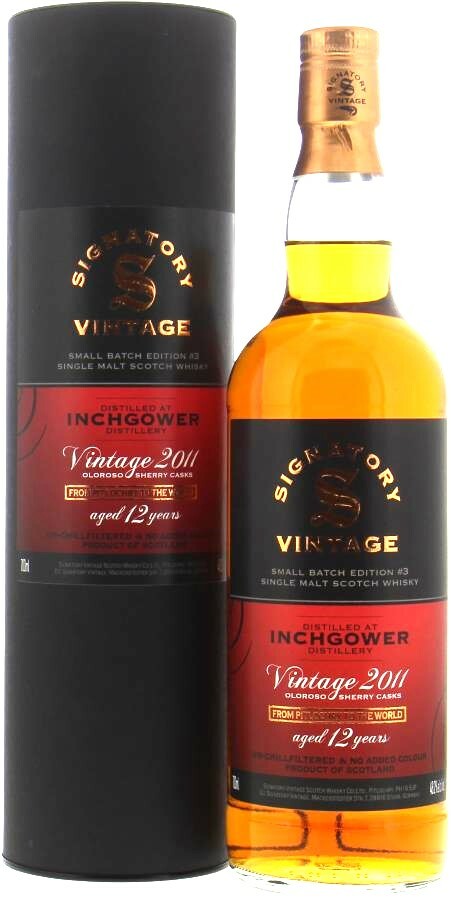 Signatory Inchgower 2011, 12 Y.O., Oloroso Sherry Cask, GIFT