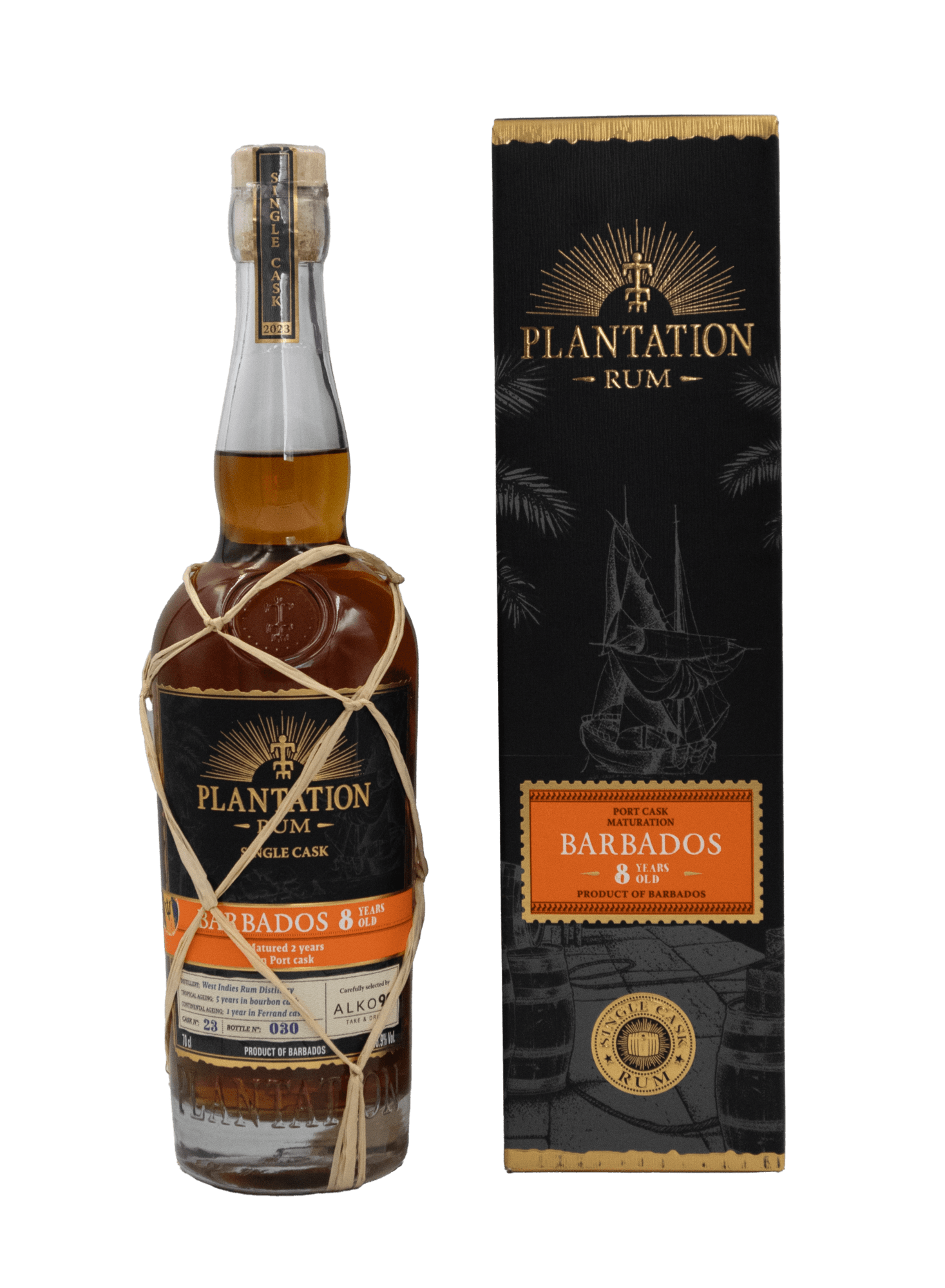 Plantation Single Cask Barbados 8 Y.O., Port Cask, GIFT