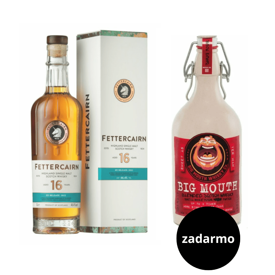 Fettercairn 16 Y.O. 2022 Release + Big Mouth Whisky zadarmo