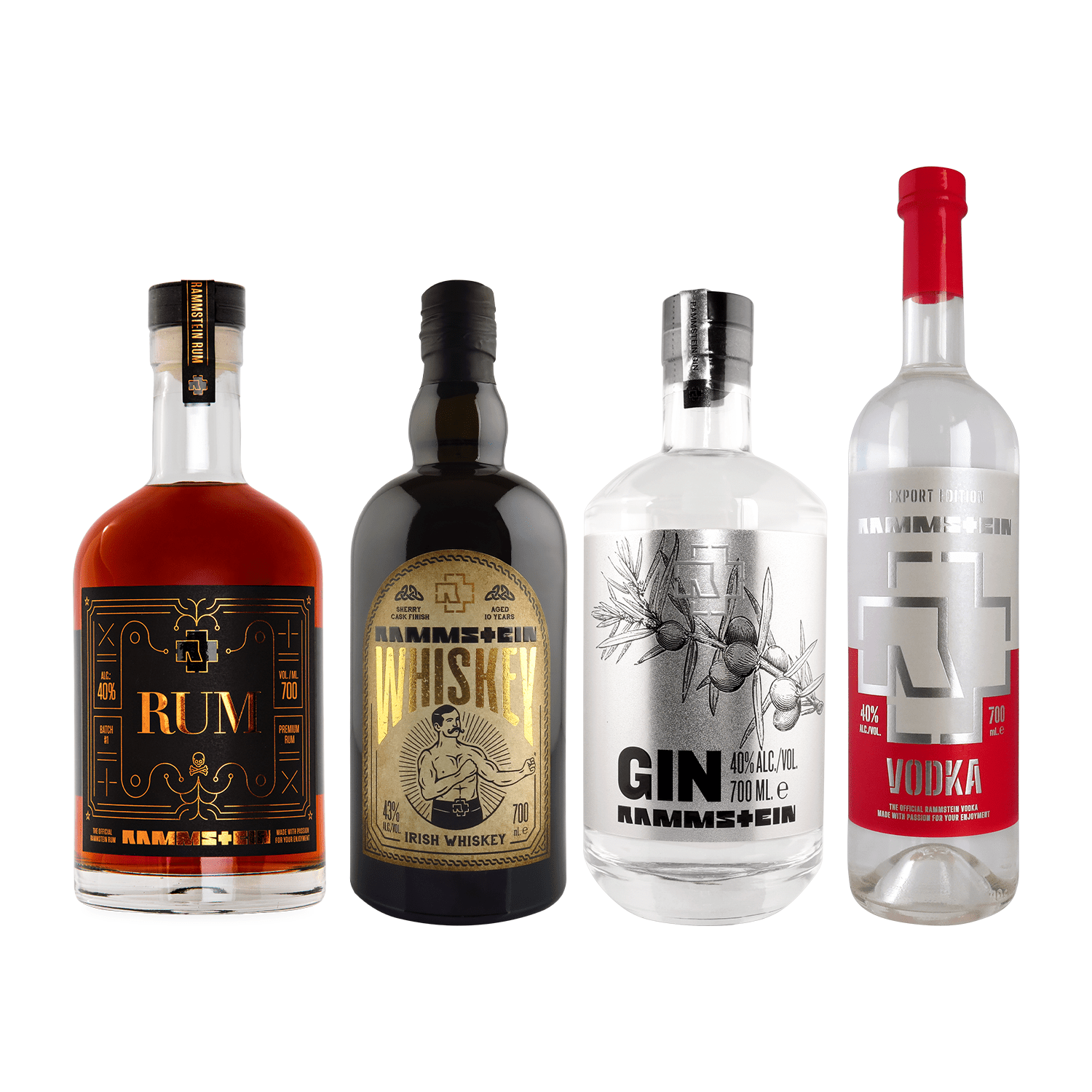 Rammstein Rum + Vodka + Whiskey + Gin