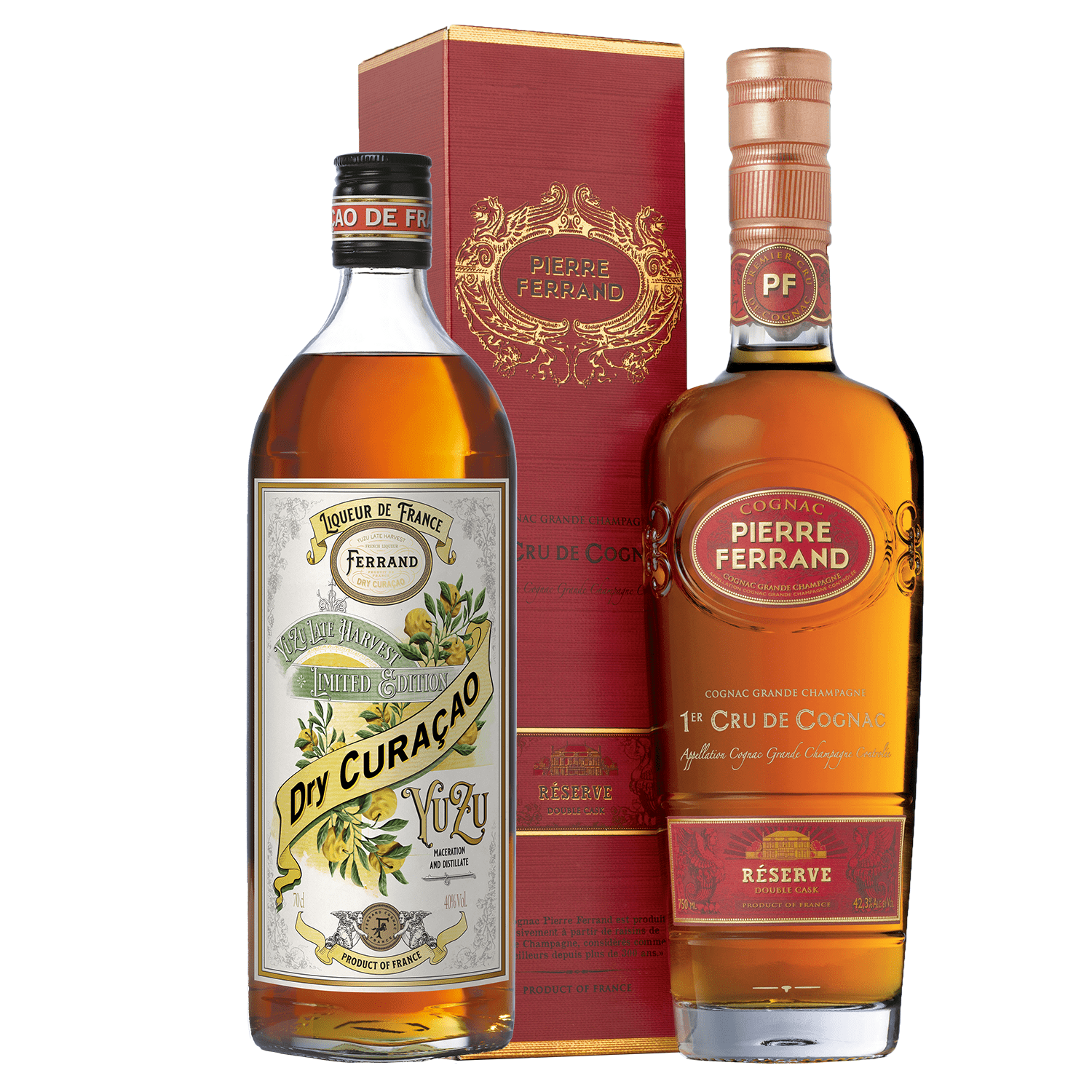 Pierre Ferrand Dry Curaçao Yuzu + Ferrand Cognac Réserve, GIFT