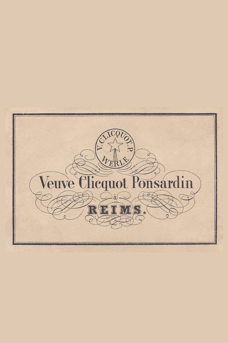 Historická etiketa Veuve Clicquot Ponsardin z čias kométy roku 1811 alko90.sk