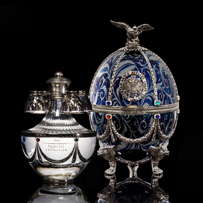 Fabergé Silver With Blue Flowers, GIFT