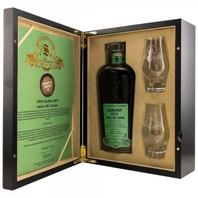 Signatory Glenlivet 1973 Aged 45 Years, GIFT