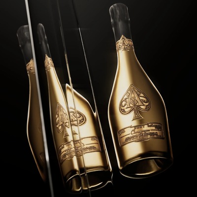 Armand de Brignac Brut Gold, drevená kazeta 1,5 L