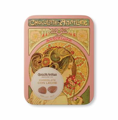 Chocolate Amatller Mliečne lístky, 60g