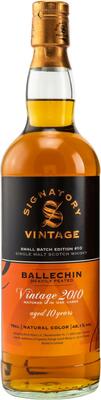 Signatory Vintage Ballechin 10 Y.O. Heavily Peated Vintage 2010, GIFT