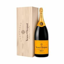 Veuve Clicquot Brut Yellow label, drevená kazeta 9 L