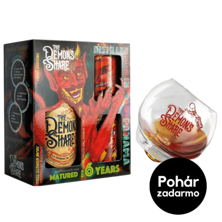 The Demon&#039;s Share Rum El Diablo Set, GIFT + pohár zadarmo