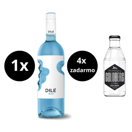 Dilé Blue + 4 x Goldberg Soda Water ZADARMO