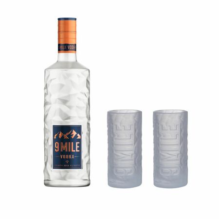 9 Mile Vodka + 2 x 9 Mile Vodka - pohár
