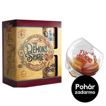 The Demon&#039;s Share Rum Set, GIFT + pohár zadarmo