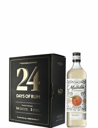 Rumový kalendár – 24 Days of Rum (2024), GIFT + Mathilde Liqueur Péche ZADARMO