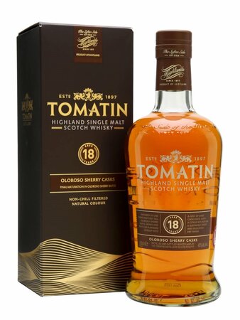 Whisky Tomatin 18 Y.O. Oloroso Sherry Casks, GIFT