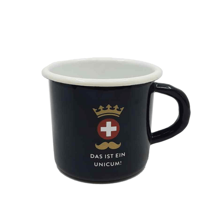Unicum - plechový hrnček čierny