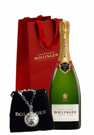 Champagne Bollinger Special Cuvée Brut + prívesok + taška, GIFT