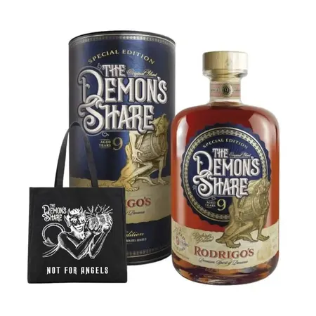 The Demon’s Share Rodrigo’s Reserve 9 Y.O., GIFT + The Demon&#039;s Share - darčeková taška ZADARMO