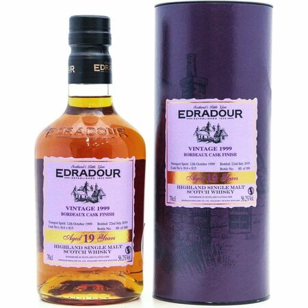 Edradour 1999 Aged 21 Years Bordeaux Cask Finish, GIFT
