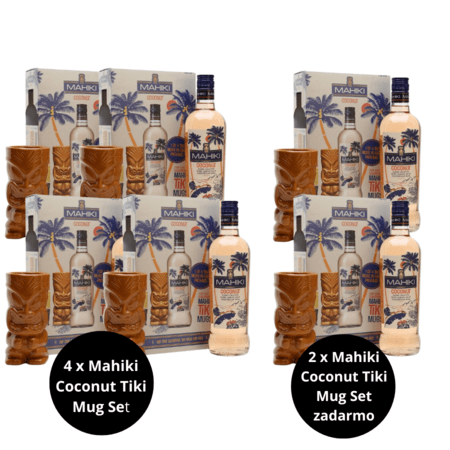 4 + 2 |  Mahiki Coconut Tiki Mug Set, GIFT
