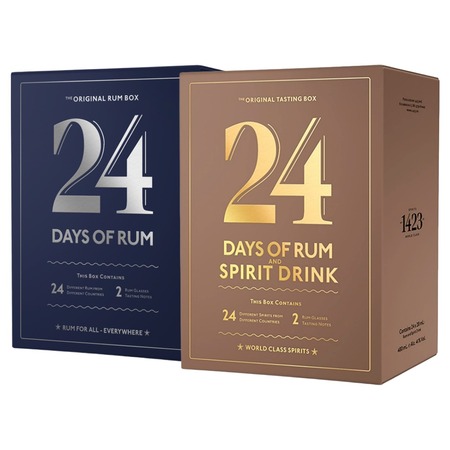 Rumový kalendár – 24 Days of Rum Mocha Edition (2025) + Rumový kalendár – 24 Days of Rum Blue Editio