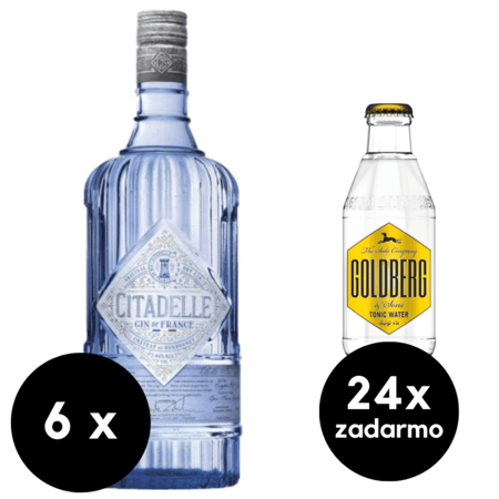 6 x Citadelle Gin Original Magnum + 24 x Goldberg Tonic zadarmo