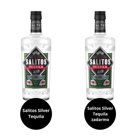 2 x Salitos SIlver Tequila