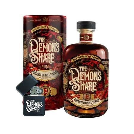 The Demon&#039;s Share Rum 12 Y.O. Chianti Finish, GIFT + Zapaľovač ZADARMO