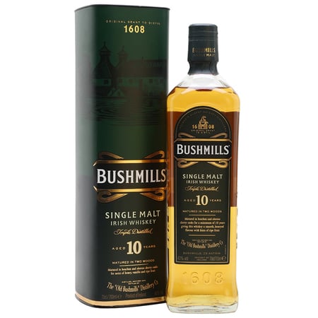 Bushmills Irish Whiskey 10 Y.O., GIFT