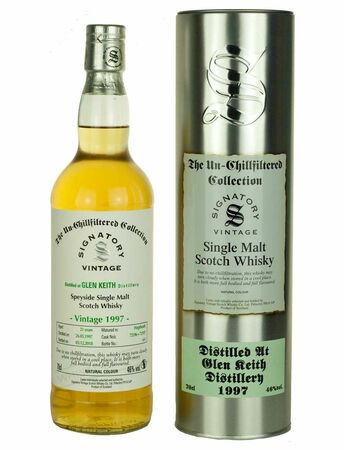 Signatory Vintage Glen Keith 21 Y.O. The Un-Chillfiltered 1997, GIFT