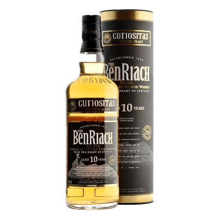 Benriach Curiositas Peated Single malt whisky 10 Y.O., GIFT