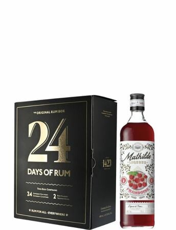 Rumový kalendár – 24 Days of Rum (2024), GIFT + Mathilde Liqueur Framboise ZADARMO