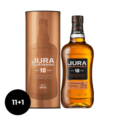 11 + 1 | Jura 10 Y.O. Single Malt Whisky, GIFT