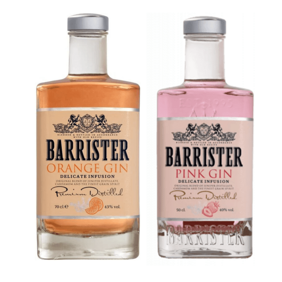 Barrister Orange Gin + Barrister Pink Gin - Ochutený gin | Alko90.sk