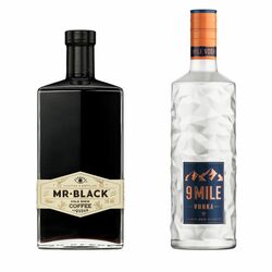Mr Black Cold Brew Coffee Liqueur + 9 Mile Vodka