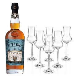 Planteray Cut &amp; Dry + Rumové poháre Aveiro, 7 cl, 6ks