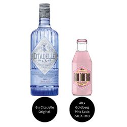 6 x Citadelle Gin Original + 48 x Goldberg Pink Grapefruit Soda ZADARMO