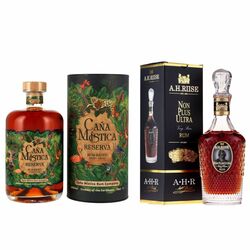 Caña Mistica Reserva, GIFT + A.H. Riise Non Plus Ultra, GIFT