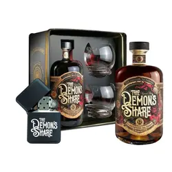 The Demon&#039;s Share Rum 12 Y.O. Glass Set + Zapaľovač ZADARMO